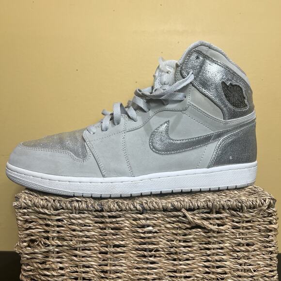 Size 15 - Air Jordan 1 Retro Silver High 25th Anniversary